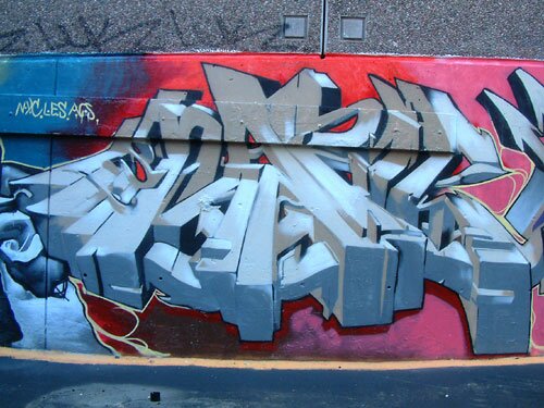 SMFA courtyard wall N.Y.C. L.E.S. A.C.S.